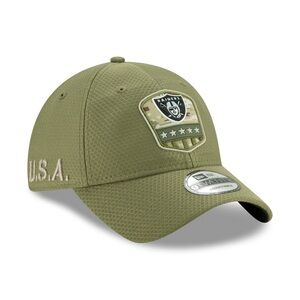 Las Vegas Raiders NFL New Era Salute to Service 39THIRTY Fitted Hat L/XL